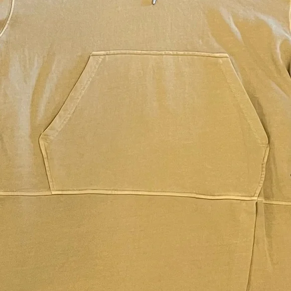 7 For All ManKind Tan Hooded Sweatshirt Dress - Picture 4 of 4